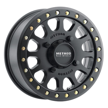 Method MR401 UTV Beadlock 15x6 5+1/+53mm Offset 4x156 132mm CB Matte Black w/BH-H24100 Wheel