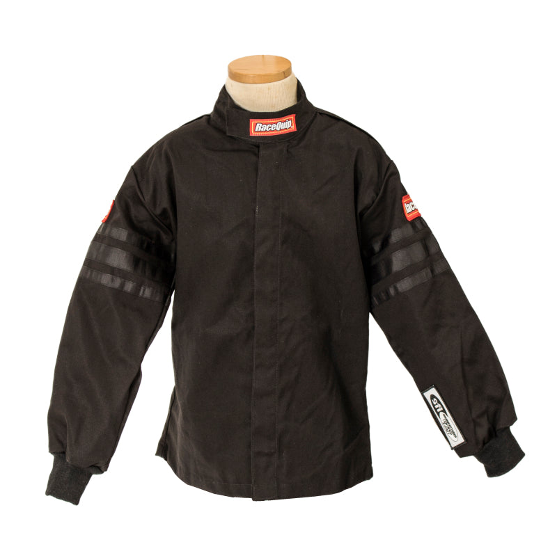 RaceQuip Black Trim SFI-1 JR. Jacket - KLarge