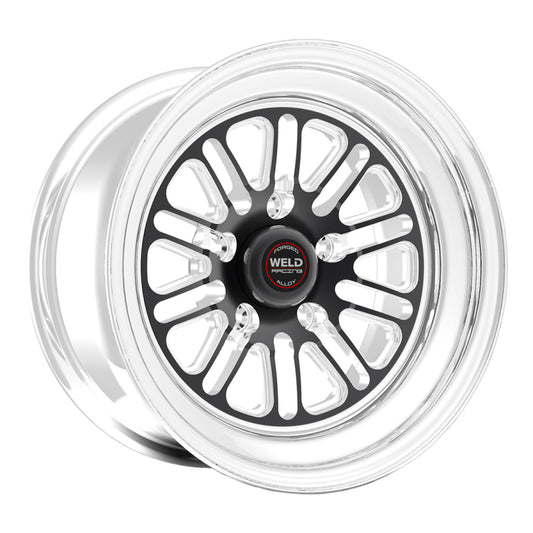 Weld S72 17x10 / 5x115 / 5.7in BS Black Wheel (3.18in ID High Pad) - Non-Beadlock