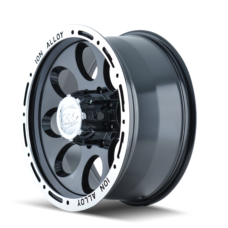 ION Type 174 16x10 / 5x139.7 BP / -38mm Offset / 108mm Hub Black/Machined Wheel