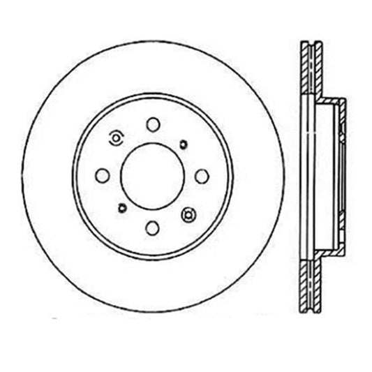 StopTech Power Slot 90-01 Integra (exc. Type R) /90-05 Civic EX/94-95 Civic SI wABS/99-03 Civic SI/