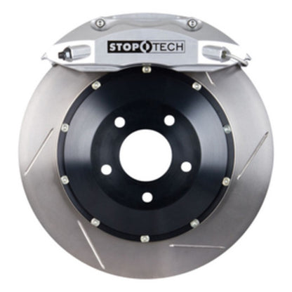 StopTech 90-96 300zx Front BBK w/ Silver ST-40 Calipers Slotted 332x32 Rotors Pads and SS Lines