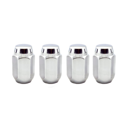 McGard Hex Lug Nut (Cone Seat) M12X1.5 / 13/16 Hex / 1.5in. Length (4-Pack) - Chrome