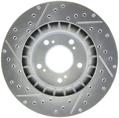 StopTech Select Sport 2000-2009 Honda S2000 Slotted and Drilled Left Front Brake Rotor