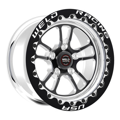 Weld S70 17x10.5 / 5x120mm BP / 7.7in. BS Black Wheel (High Pad) - Single-Beadlock MT
