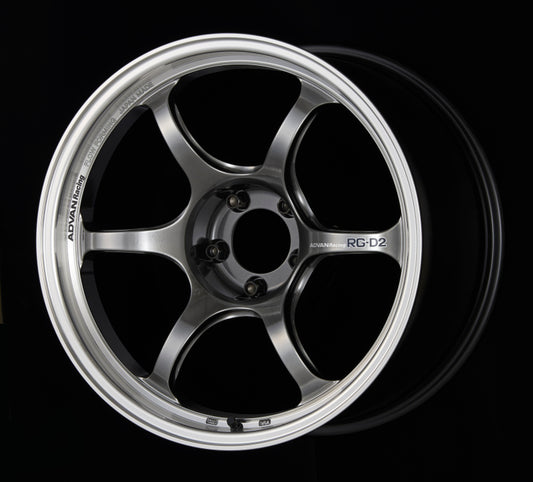 Advan RG-D2 15x5.5 +45 4-100 Machining & Racing Hyper Black Wheel