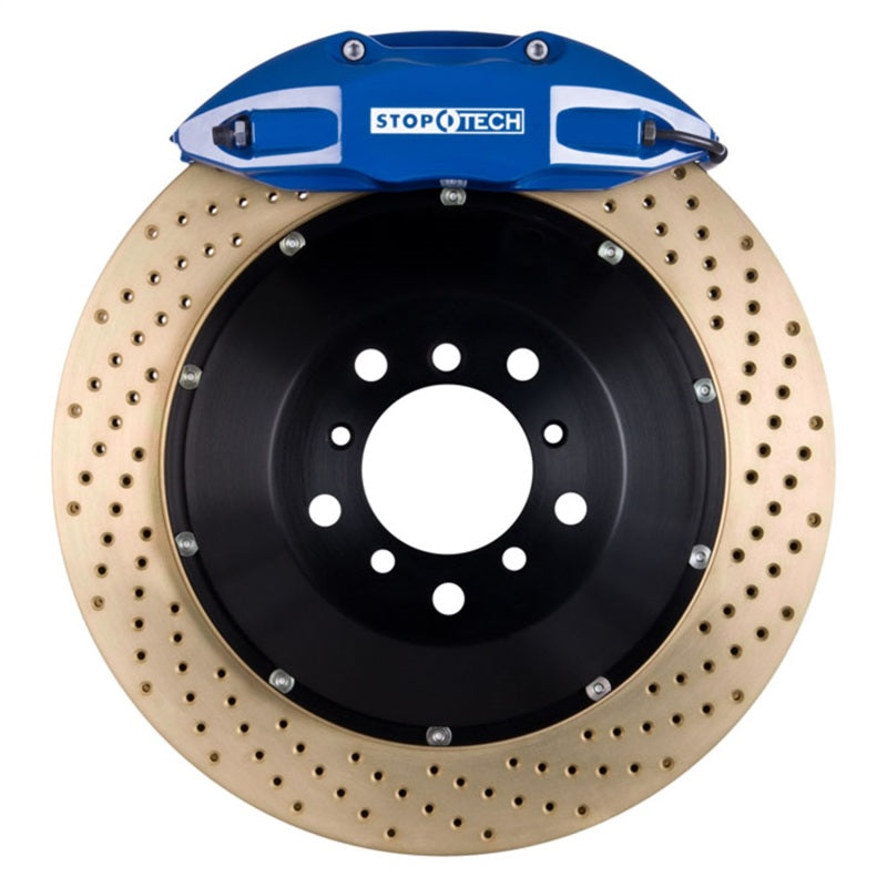 StopTech 00-05 Honda S2000 Blue ST-40 Caliper 345x28mm Drilled Zinc Coated Rotors Rear Big Brake Kit