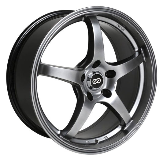 Enkei VR5 16x7 45mm Offset 5x114.3 Bolt Pattern 72.6 Bore Dia Hyper Black Wheel