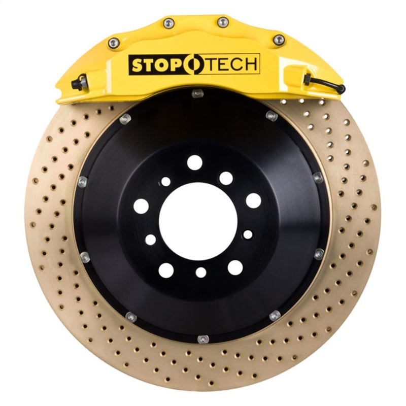 StopTech 06-09 Honda S2000 Yellow ST-60 Caliper 355x32mm Drilled Coated Rotors Front Big Brake Kit