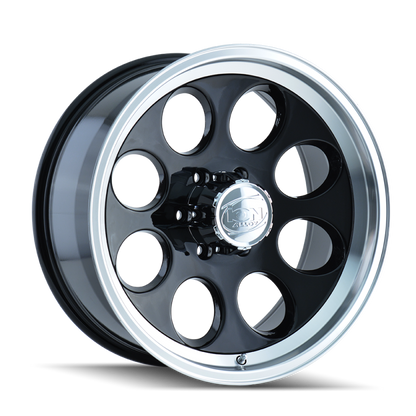 ION Type 171 15x10 / 5x139.7 BP / -38mm Offset / 108mm Hub Black/Machined Wheel