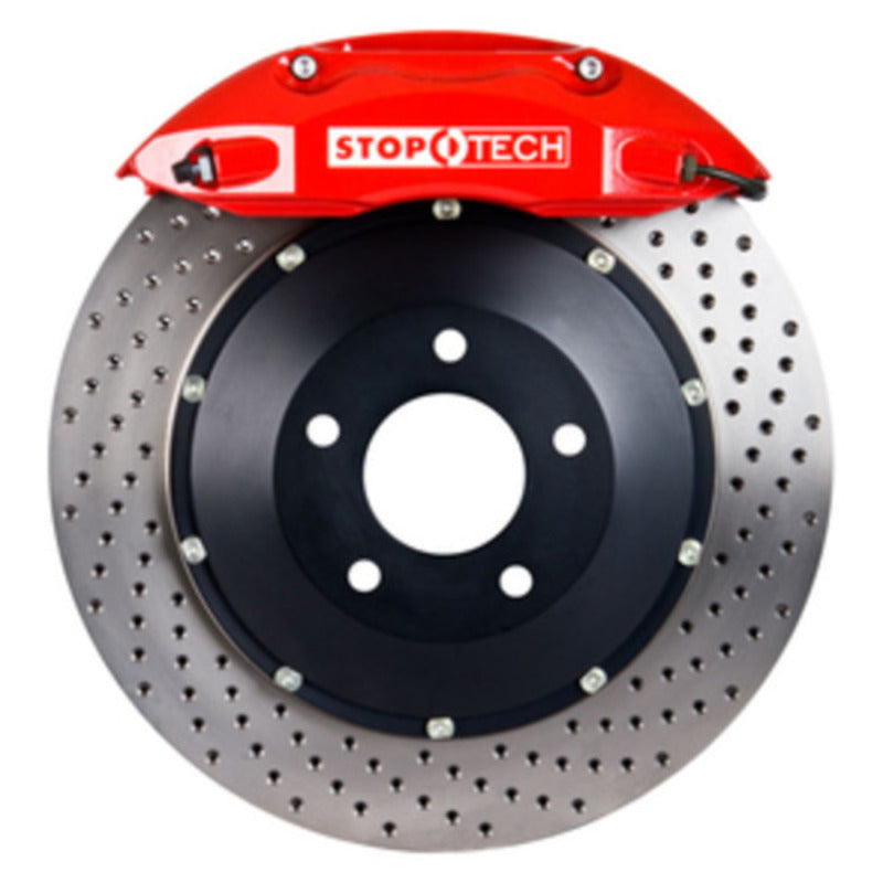 StopTech 97-01 Acura Integra Type R Front BBK w/ ST-40 Red Calipers 328 x 28 Drilled Rotors